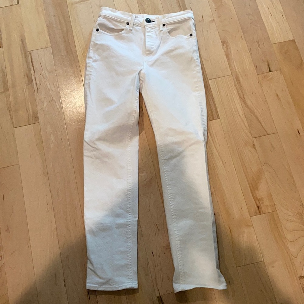 Like New Rag & Bone Straight Leg White Jeans